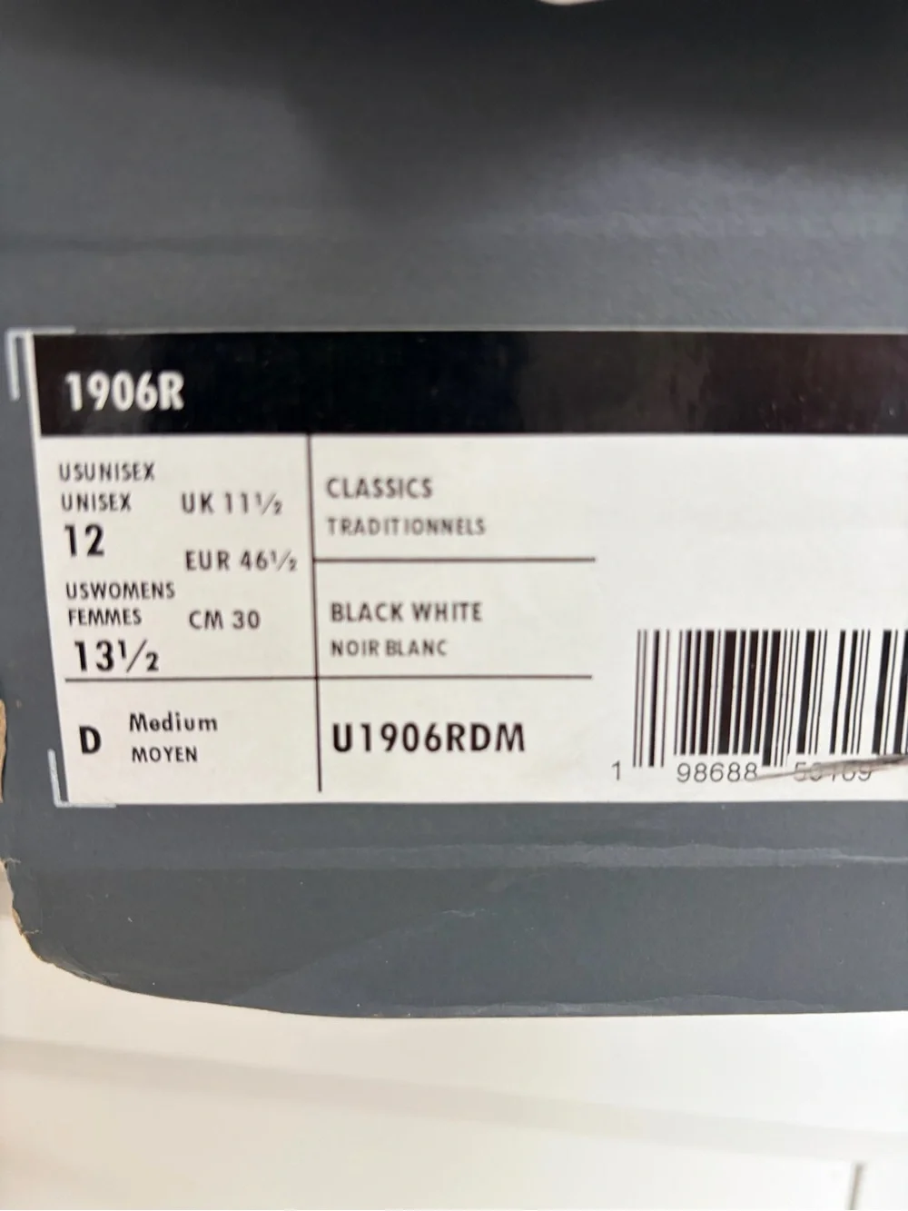New Balance 1906R Black Multicolor Accent Running Sneakers